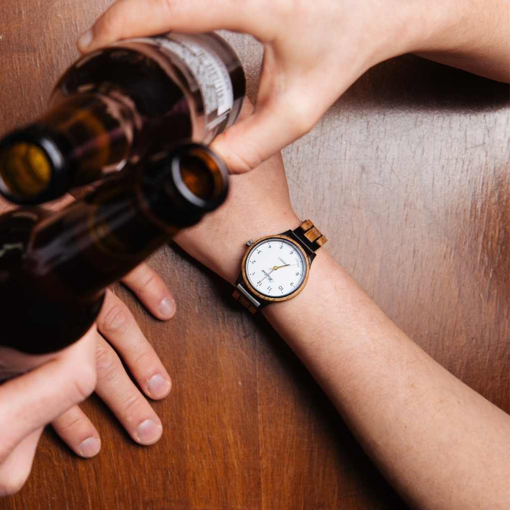 Drevené hodinky dámske Bierzeit