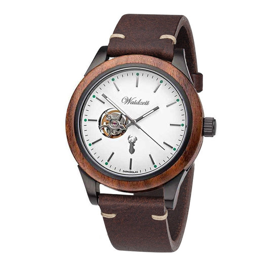 Drevené hodinky GAMSKAR LEATHER